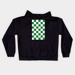 Checkered Green Kids Hoodie